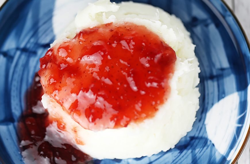 Yam with Strawberry Jam