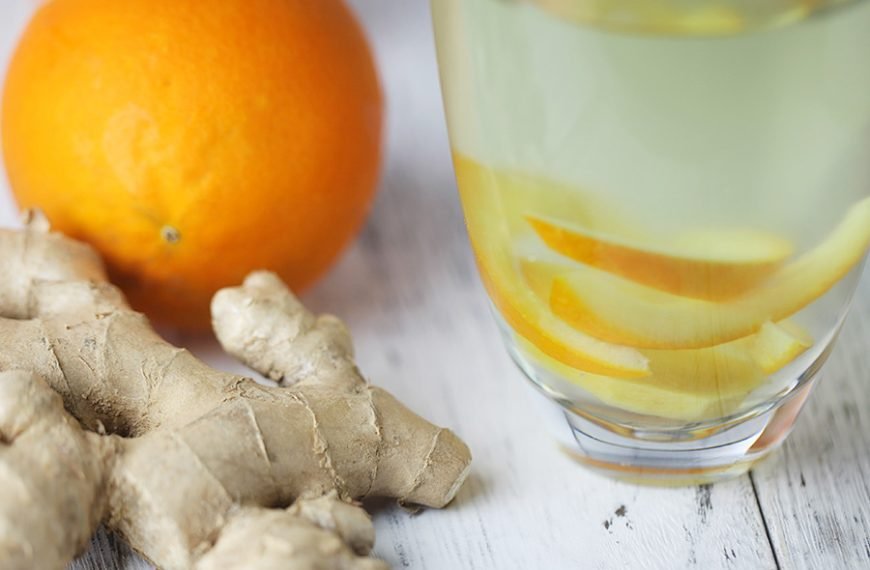 Traditional Orange Peel and Ginger Water