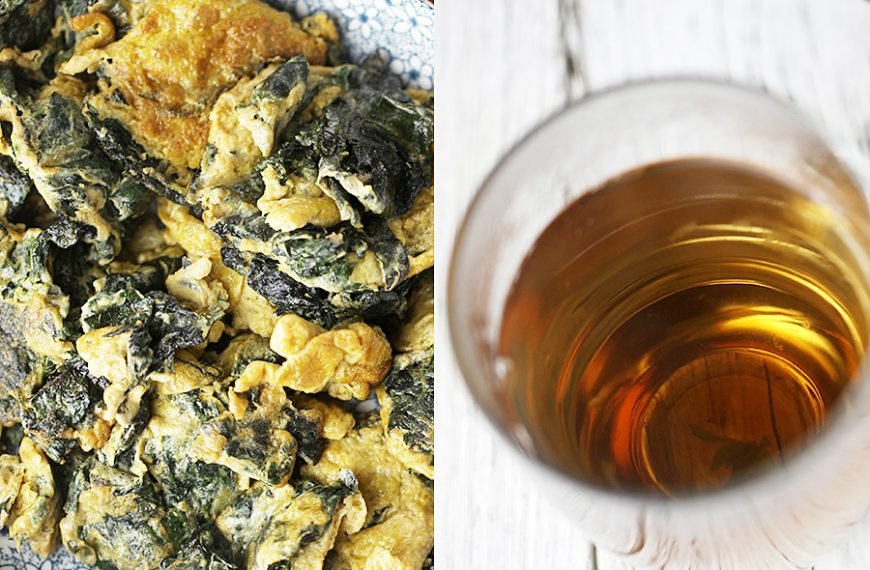 Stir-Fried Perilla Leaf and Water